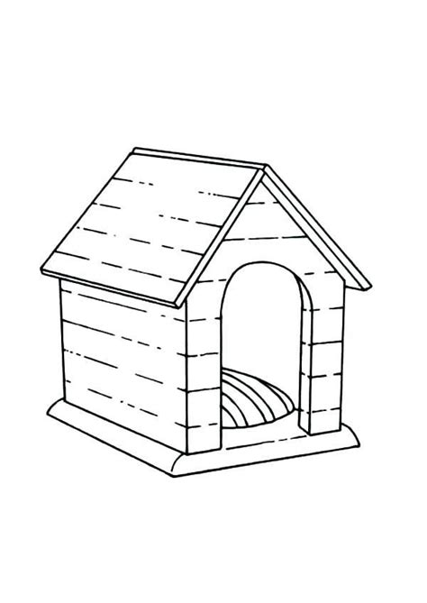 dog house coloring page printable coloring page blog