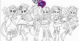 Pony Equestria Little Girls Coloring Pages Mlp Para Colors Team Print Pdf sketch template