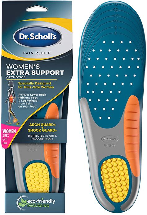 dr scholls extra support pain relief orthotic inserts  women