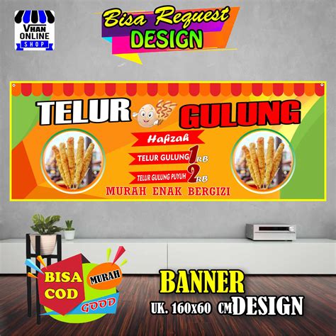 Telur Gulung Logo Contoh Desain Spanduk Banner Telur