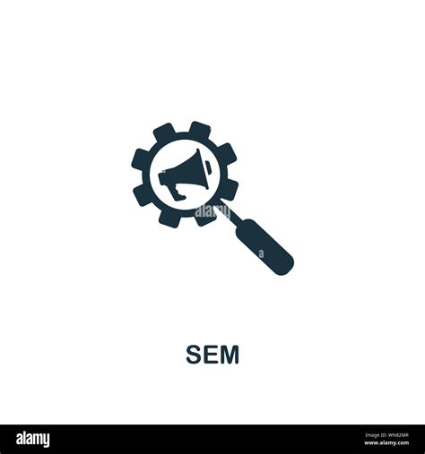 search engine marketing sem icon creative element design