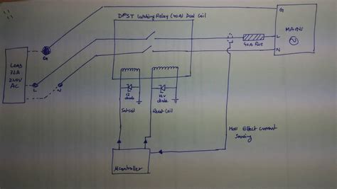 microcontroller  dpst relay  control ac load electrical engineering stack exchange