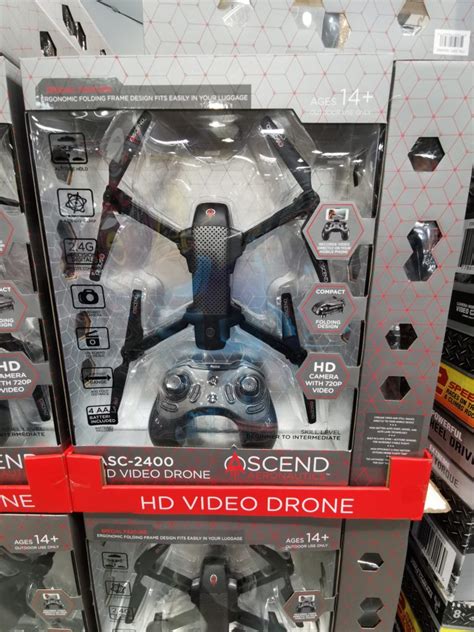 ascend aeronautics compact folding drone  p hd camera costcochaser