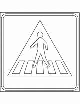 Crossing Netherlands Coloring Pedestrian Sign Supercoloring Categories Signs sketch template