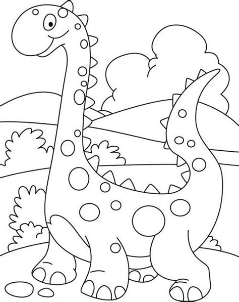 dinosaur coloring pages  preschoolers dinosaur coloring pages
