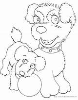 Coloring Puppy Dog Animals Baby Print Pages Kinderart Color Pdf Size Printable sketch template