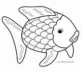 Fish Rainbow Coloring Pages Cartoon Printable Color Print Kids sketch template