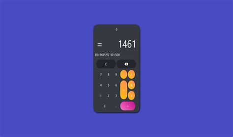 simple calculator web app  unique  elegant design source code  sell