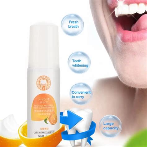 ml teeth whitening foam teeth stain removal toothpaste oral hygiene cleaning dental oral care