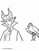 Maleficent Coloring Pages Crow Print Color Printable Fun Kids Diablo Colouring Scarecrow Raven Getcolorings Getdrawings Comments sketch template