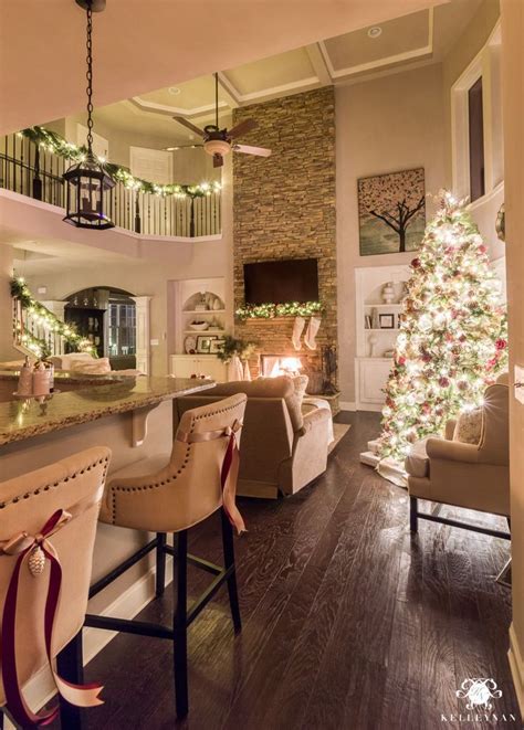 nighttime christmas home   magical glowing twinkle lights