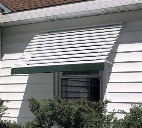 horizontal  slat white aluminum window awning      windows amazon canada