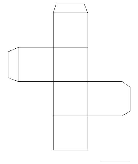 blank cube template