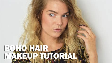 boho hair with subs linda hallberg makeup tutorials youtube