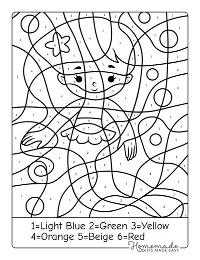 color  number printables  kids  printable color