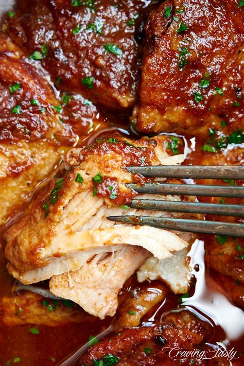 slow cooker bbq chicken thighs craving tasty