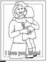 Coloring Pages Son Mother Color Mom Say Printable Getcolorings Print Library Clipart Popular sketch template