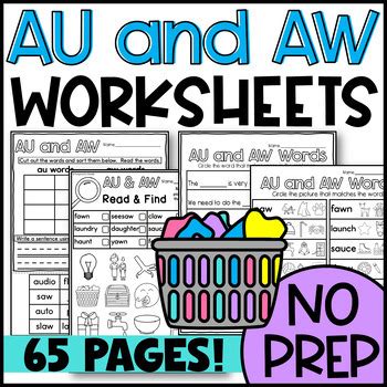 aw  au worksheets bundle  designed  danielle tpt