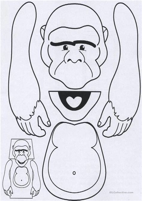 gorilla printable craft artofit