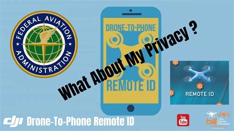 dji drone  phone remote id    privacy youtube