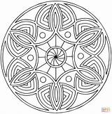 Celtic Coloring Mandala Flower Pages Mandalas Drawing sketch template