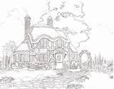 Coloring Cottage Pages Thomas Kinkade Printable Adults Woods Colouring Book Summer Designlooter Christmas 625px 93kb Sheets Template Squidoo sketch template