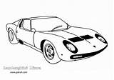 Lamborghini Coloring Pages Printable Print Cars Clipart Letscolorit Miura Car Popular Library sketch template
