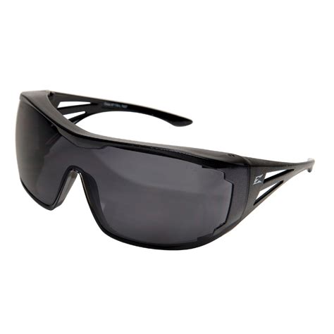 Edge Xf116 L Ossa Safety Glasses Black Otg Frame Smoke Lens