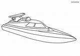 Schiff Speedboot Speedboat Ausmalbilder Einfaches Rennboot Kreuzfahrtschiff Submarine Kostenlos Schiffe Titanic sketch template