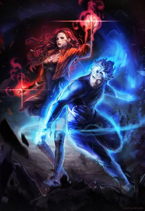 Fashion And Action Scarlet Witch And Quicksilver