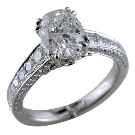 oval brilliant  carat diamond platinum engagement ring nagi jewelers