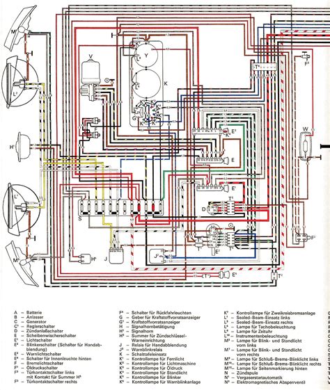 vw beetle wiring diagram  science  education
