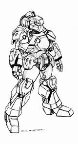 Robotech Combat Coloring Robot Mech Robots Mecha Chuckwalton Cvr Gundam Macross Sketch sketch template