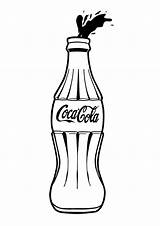 Coke Cocacola Botellas Flasche Nado Kupit Botella Handgezeichnete Template Desenhos Pepsi Drucken Abbildung Malen Cbs sketch template