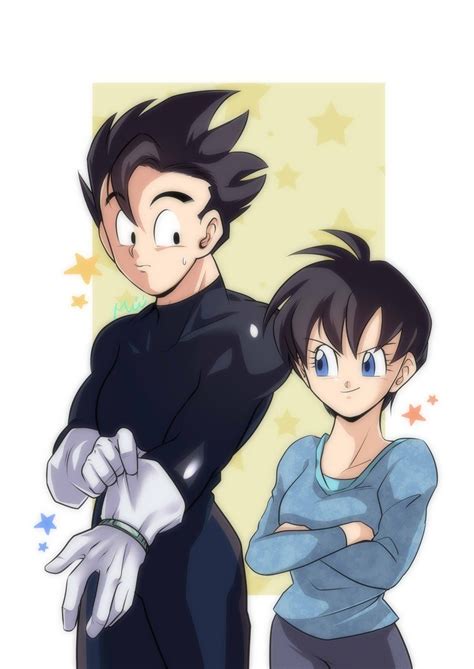 gohan x videl personajes de dragon ball personajes de goku dibujos