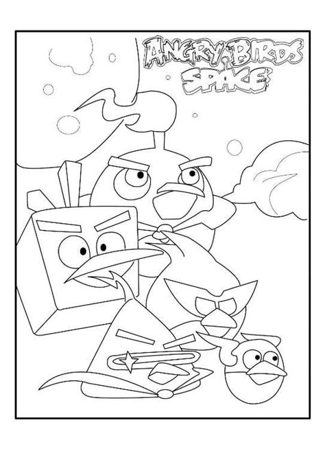 kids  funcom coloring page angry bird space angry birds