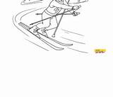 Kolorowanki Zimowe Sporty Olimpiada Zimowa Slalom Gigant Malowanki Drukowania Sportowe Zima sketch template