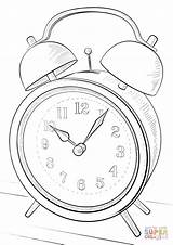Wecker Alarm Ausmalbilder Kolorowanki Ausmalbild Uhren Budzik Kostenlos Ausdrucken Kolorowanka Druku Zeichnung Dla sketch template