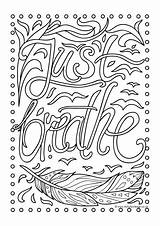 Breathing Breathe Colouring sketch template