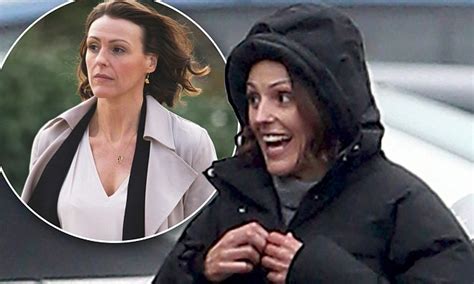 Suranne Jones Shares A Laugh With Co Stars On The Set Of Doctor Foster