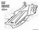 Avion Uss Carriers Nimitz sketch template