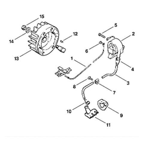stihl  chainsaw av parts diagram  ignition system