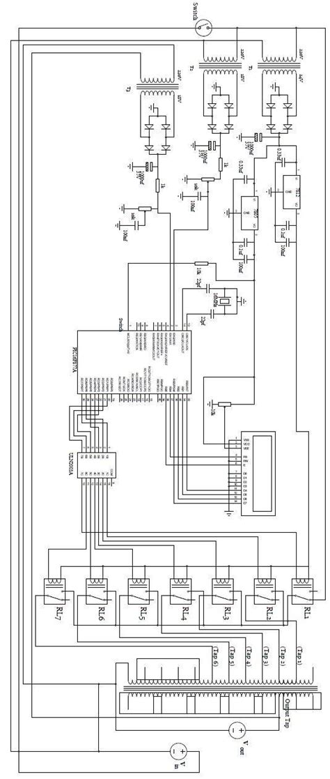 circuit diagram    kva microcontroller based automatic voltage  scientific