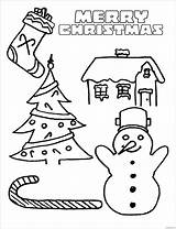 Christmas Merry Pages Coloring Color Online Holidays Printable Print Coloringpagesonly sketch template