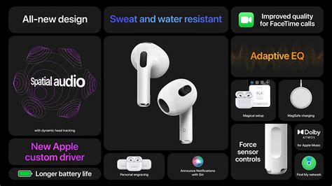 Apple Announces Third Generation Airpods With New Design Spatial Audio