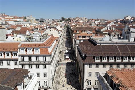 baixa lisbon portugal stock photo image  tourism