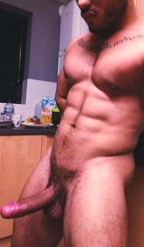 burly latino with thick uncut dick a naked guy