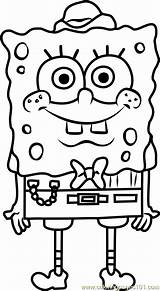 Squarepants Coloring Spongebob Coloringpages101 Pages sketch template