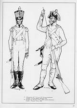 Neapolitan Napoleonic 1806 Uniform sketch template