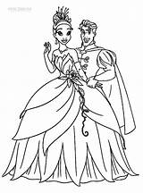 Tiana Coloring Pages Princess Printable Adult Kids sketch template